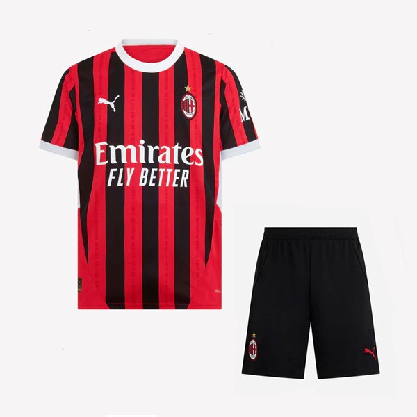 Camiseta AC Milan 1st Niño 2024-2025 Negro